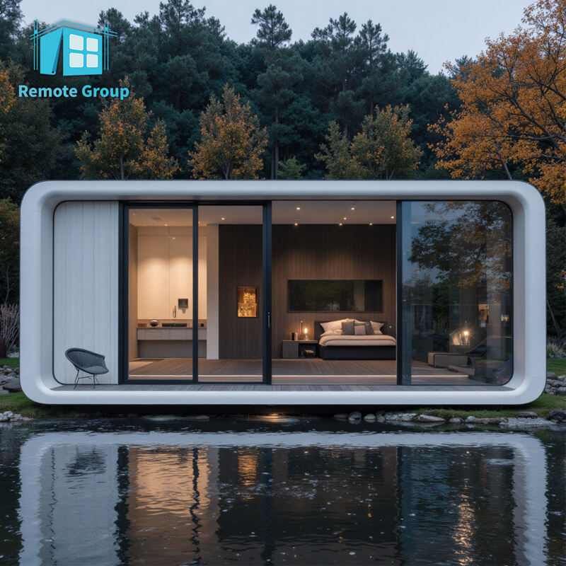 Modern portable container house 20ft 40ft mobile apple cabin with customizable layout and bathroom suite