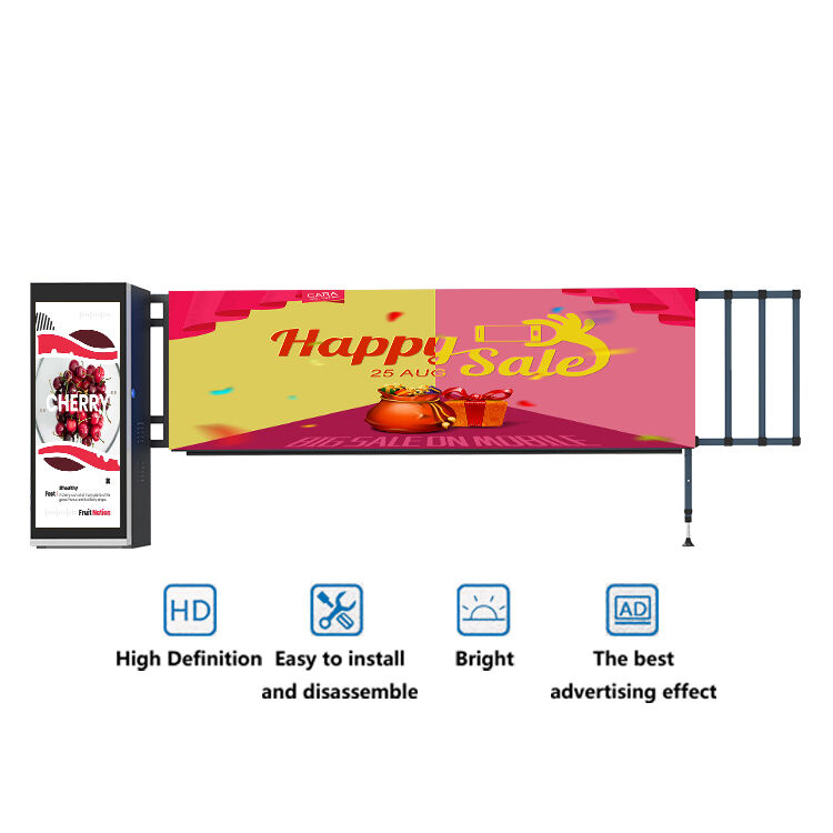 Parking Safety Traffic Barrier Smart Advertising  Boom Gate Promotional 