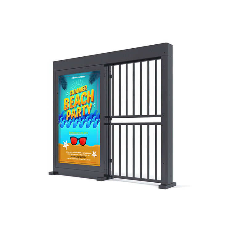 Pedestrian Passing Gate Smart Ad Barrier Cold-rolled Sheet Promotional