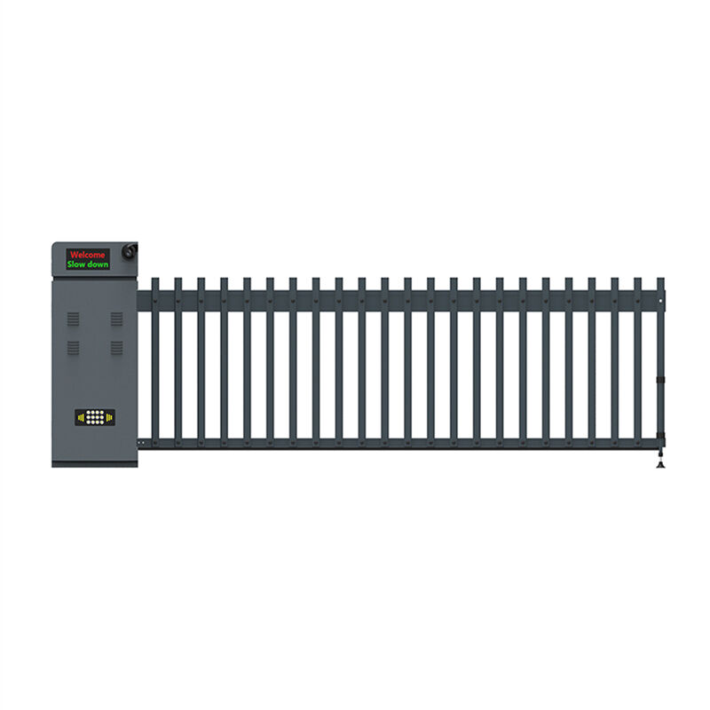 Barrier Gate with Fence ANPR  Parking License Plate Boom Barrier System Long Arm