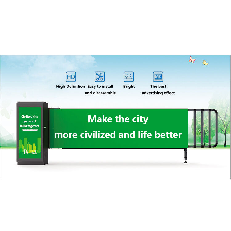 Parking System Airborne Barrier Gate Promotional  Barrier  Smart Ad Gate 