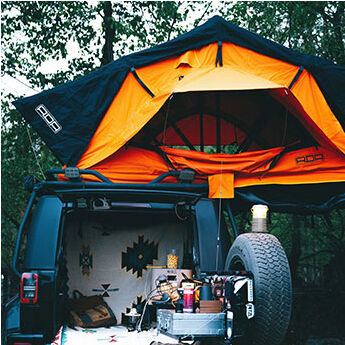 NS-140 flip side open tent details