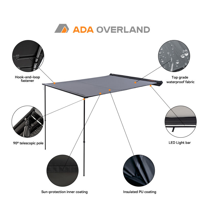 Soft shell side awning manufacture