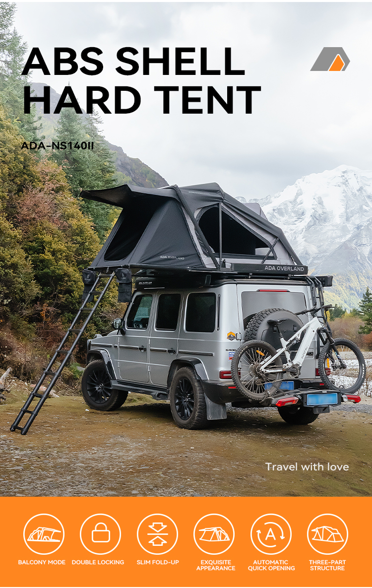 Innovative Design Easy Install Hard Shell Roof Top Tent details