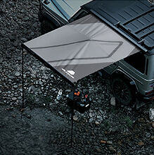 ALUMINUM SHELL SIDE AWNING details