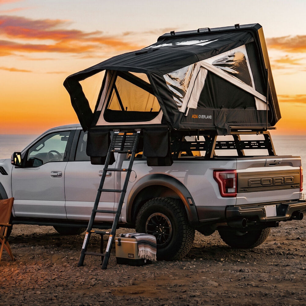 Tente de toit 4x4 pour toutes les saisons, en aluminium à coque rigide, pour le camping