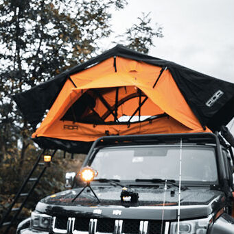 NS-140 flip side open tent factory
