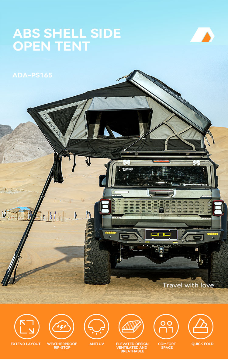 4x4 Off-Road Abs Hard Shell Clamshell Roof Top Tent factory