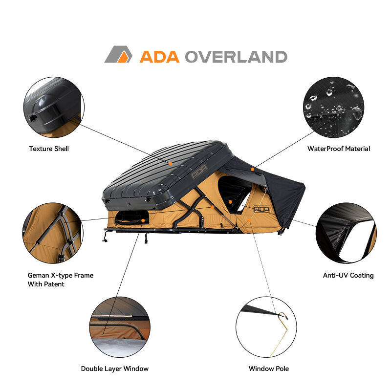 Durable 4 Season Hard Roof Tent For Outdoor Family manufacture