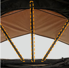 NS-140 flip side open tent manufacture