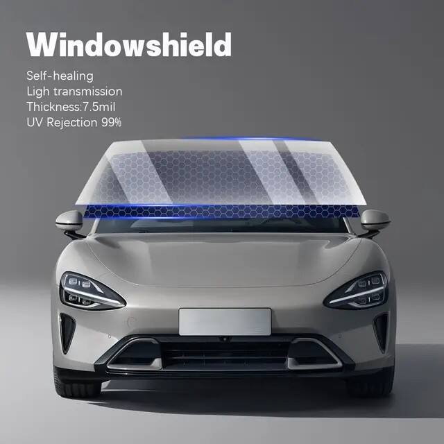Průhledná ochranná fólie z TPU pro přední sklo – ochrana předního skla a bezpečnost automobilového skla
