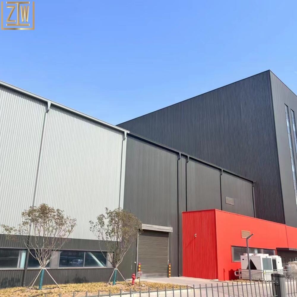 อาคารโครงสร้างเหล็กแบบทันสมัยสำหรับสำนักงาน บ้าน ที่จอดรถ โรงงาน โรงรถ โรงเก็บของ หลากหลายการใช้งานสำหรับห้างสรรพสินค้าและร้านค้า