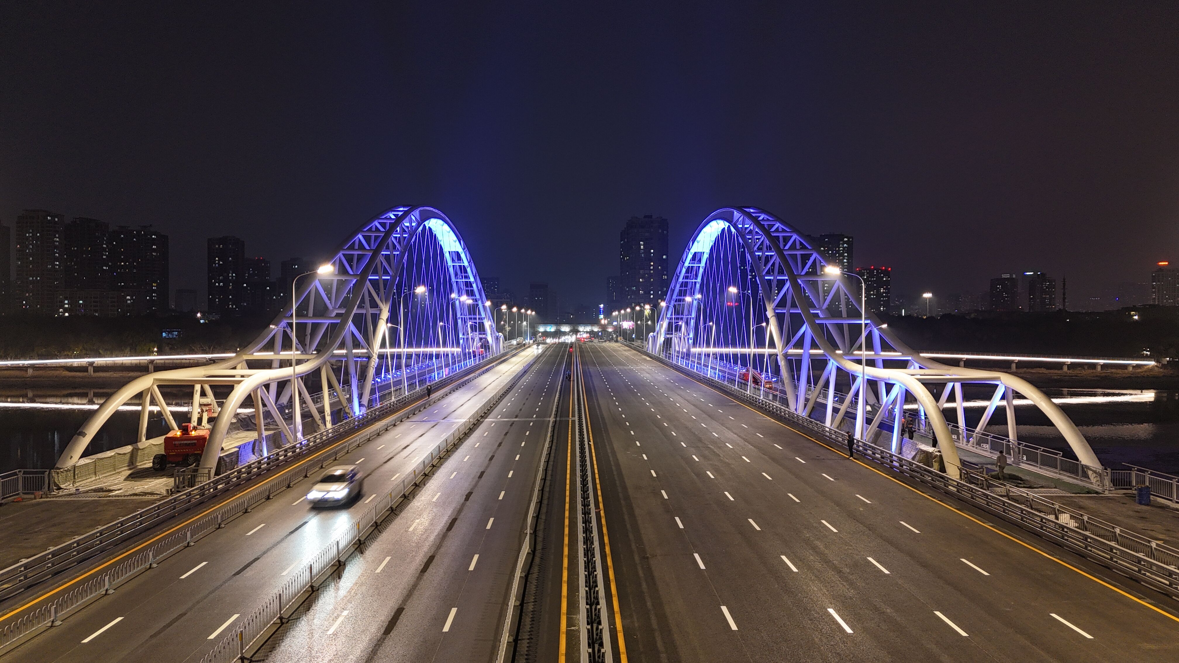 Stalowy most Nanjing w Shenyang w Chinach