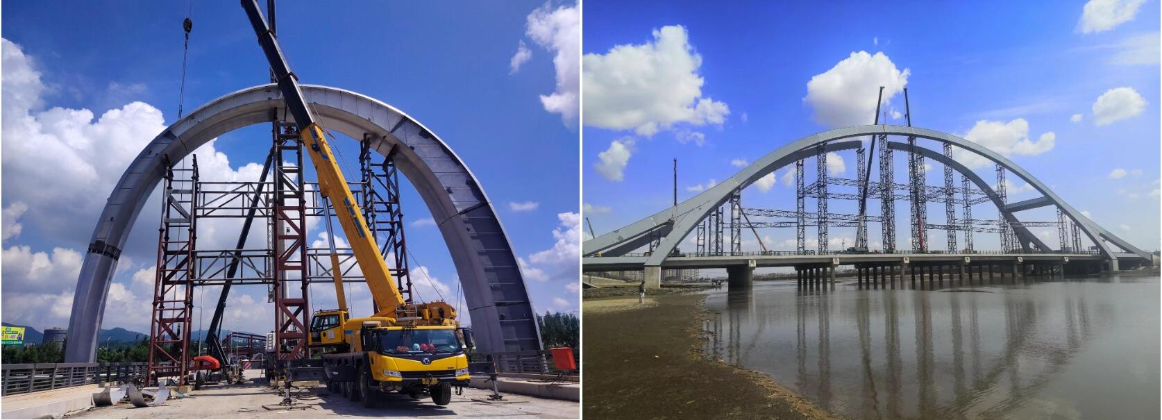 product heavy duty steel frame for bridge tied arch structures welding cutting bending services for construction-3