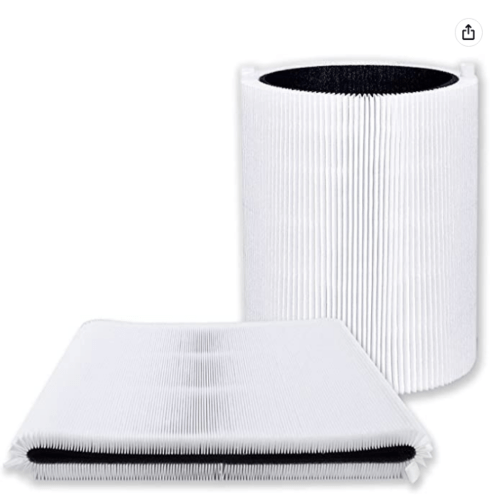 HEPA Activated Carbon Filter Replacement Quality Air Purifier Parts Compatible with Blueair Blue Pure 411