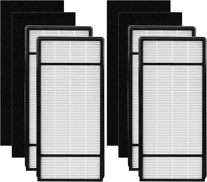 HRF-H1 Filter H, Replacement Filters HRF-H2, Compatible with Honeywell HRF-H1, HRF-H2 Fits Model HPA060, HPA160, HPA050, HPA150, HHT055, HHT155, 4 Packs Filter