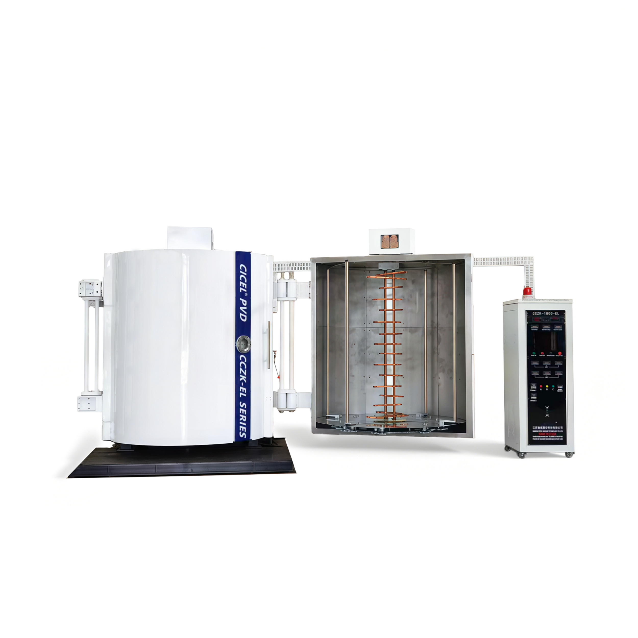 Vertical Double-door Evaporation PVD Vacuum Coating Machine 