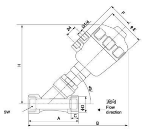 angle seat valve factory