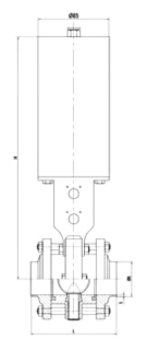 Sanitary pneumatic butterfly valve manufacture