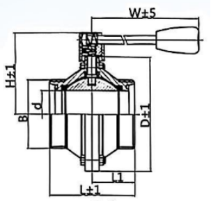 Sanitary Butterfly-Type Ball Valve supplier
