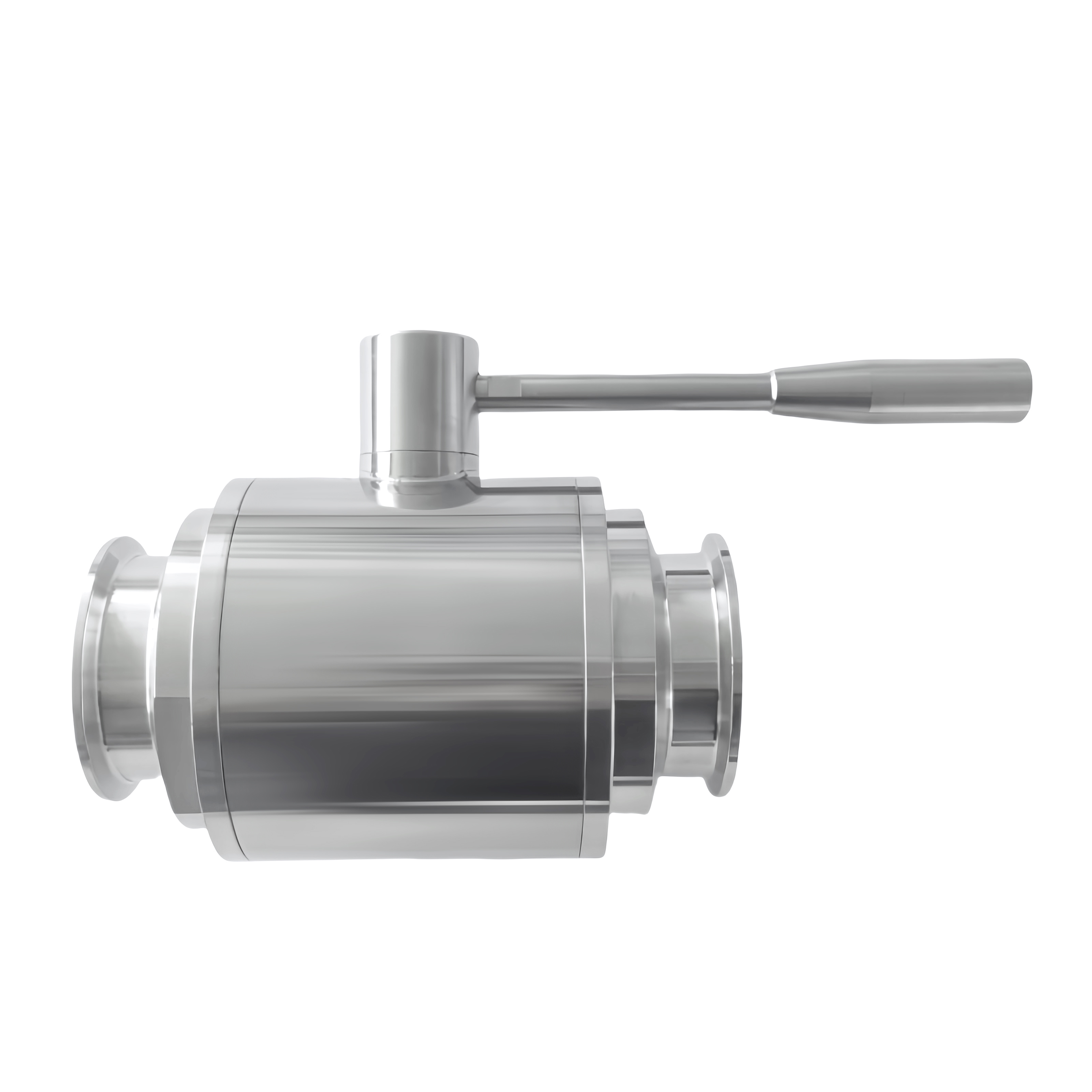 Sanitary straight ball valve