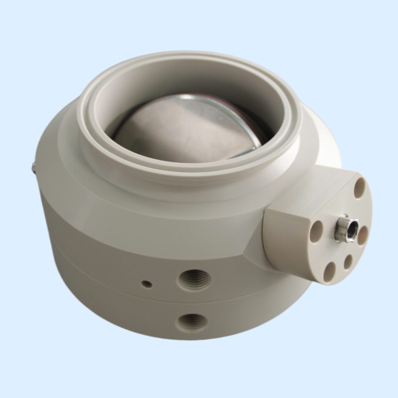 အစိမ်းရောင်မှုကင်းသော မှုန်များကို ပိုက်လေးဖြင့် ပို့ဆောင်ရေးအတွက် Split Butterfly Valve