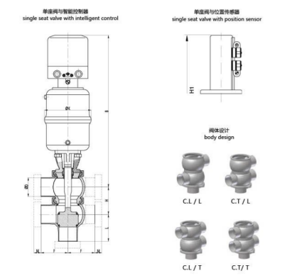 Sanitary divert valve details