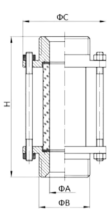 Straight way sight glass manufacture