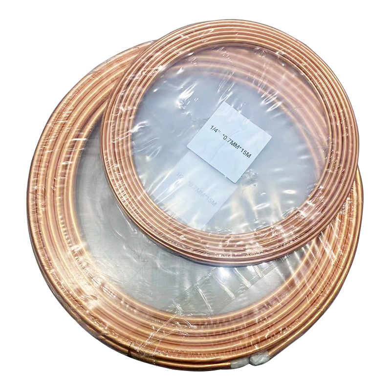 1/2 3/4 copper coil pipe AC air conditioner copper tube 3/8 rolling pancake copper pipe