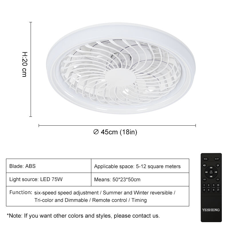 XD327 Ceiling Fan Lights for Living Room & Low Profile Fan Light