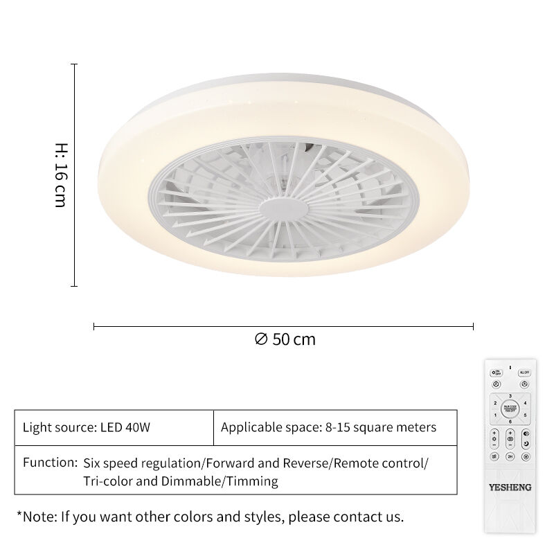 XD207 Fan Light Fixtures & Remote Control Fan with Light