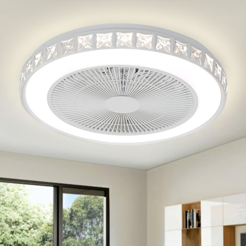 XD328 Low Profile Flush Mount Ceiling Fan with Light % Ceiling Fan and Light