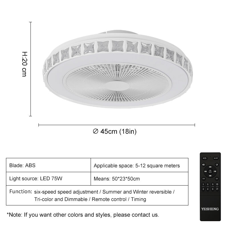 XD328 Low Profile Flush Mount Ceiling Fan with Light % Ceiling Fan and Light