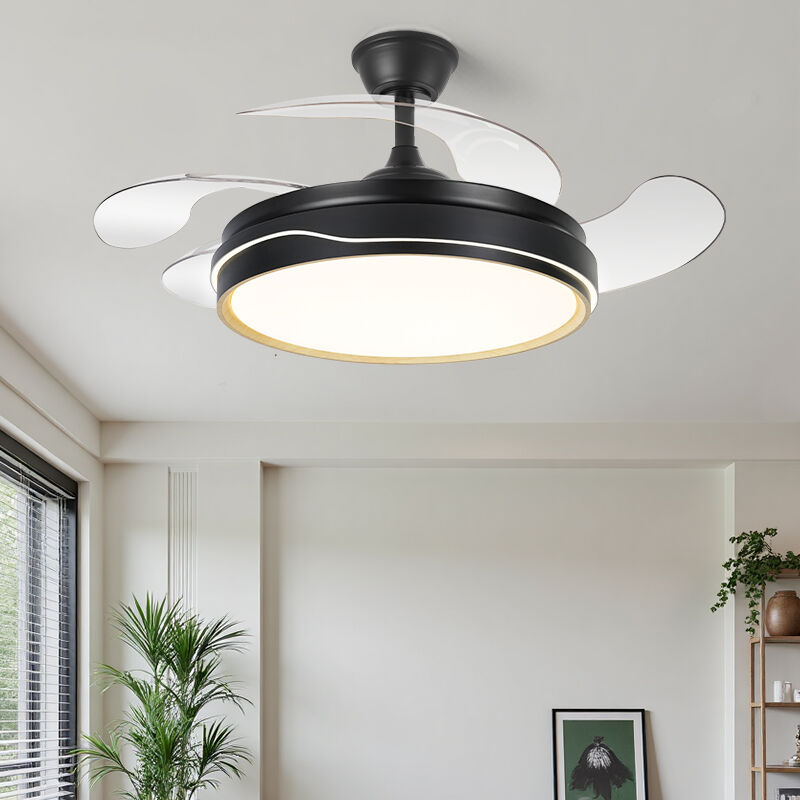 Kandelaarwaaiervir die Slaapkamer & Swart Plafonwaaiermetligte