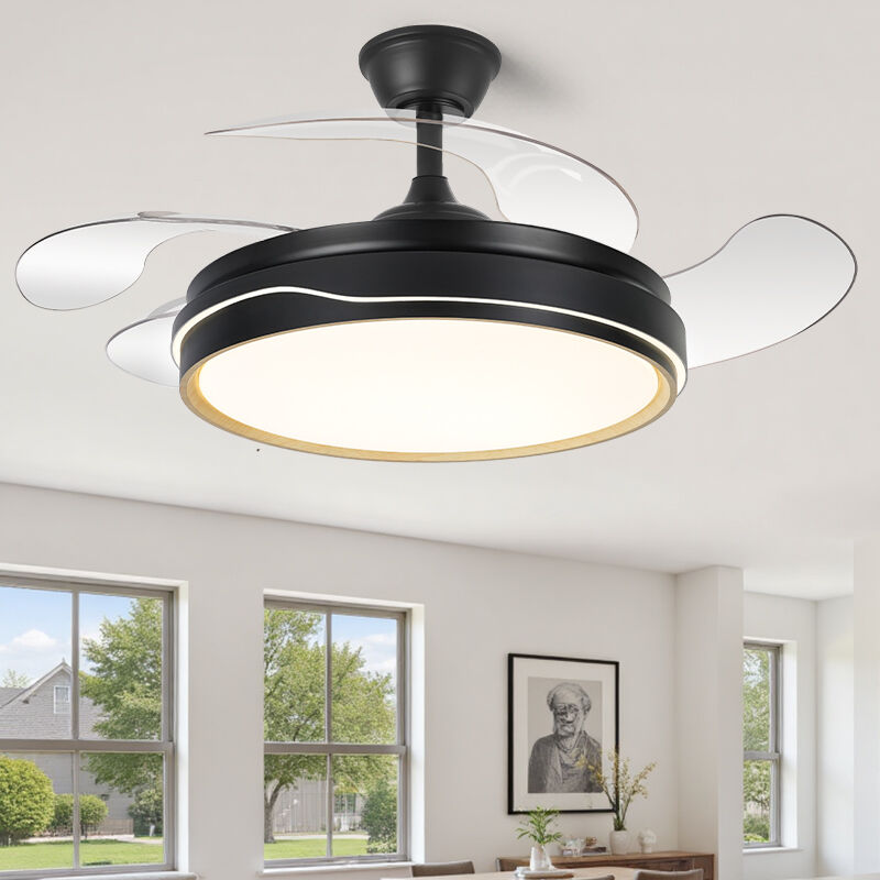 Kandelaarwaaiervir die Slaapkamer & Swart Plafonwaaiermetligte