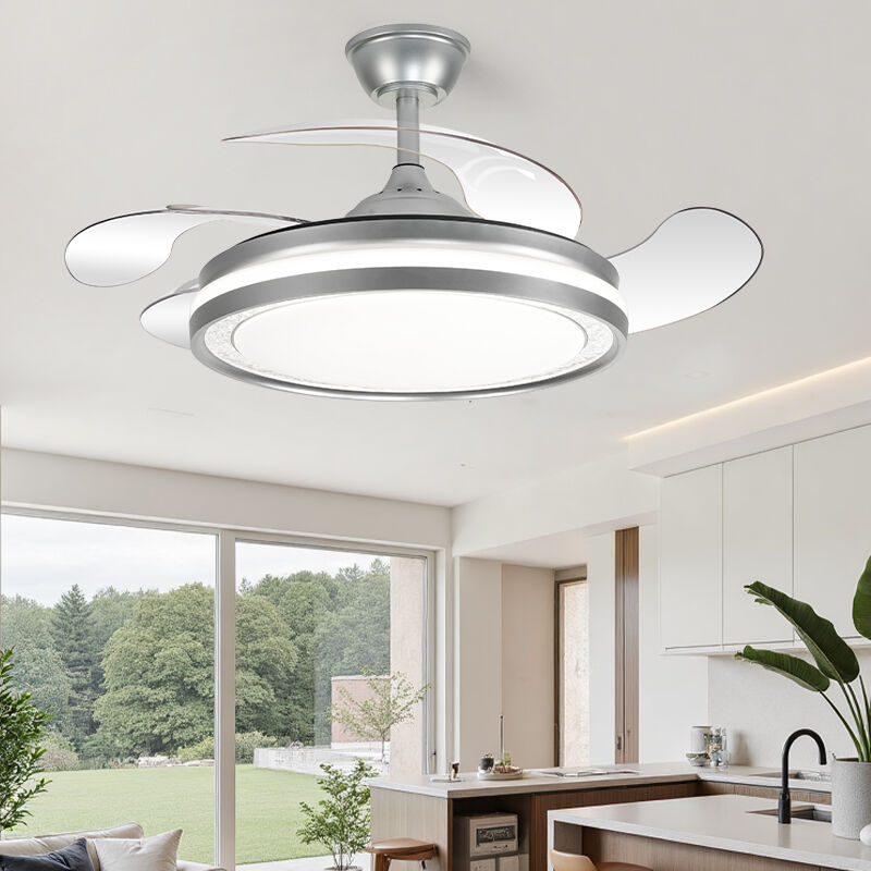 Afstandbeheerwaaiermetligte ~ Plafonwaaiermetligte vir die Sitkamer