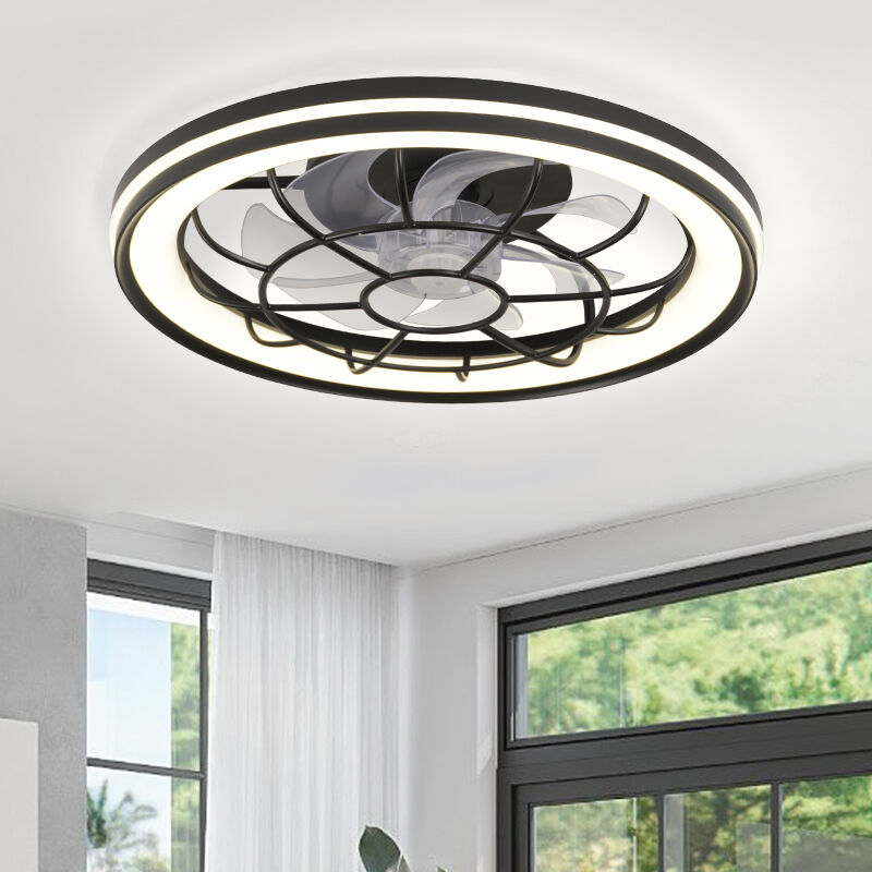 Laagprofiel-plafonwaaiermetlig % Waaierliginstallasies