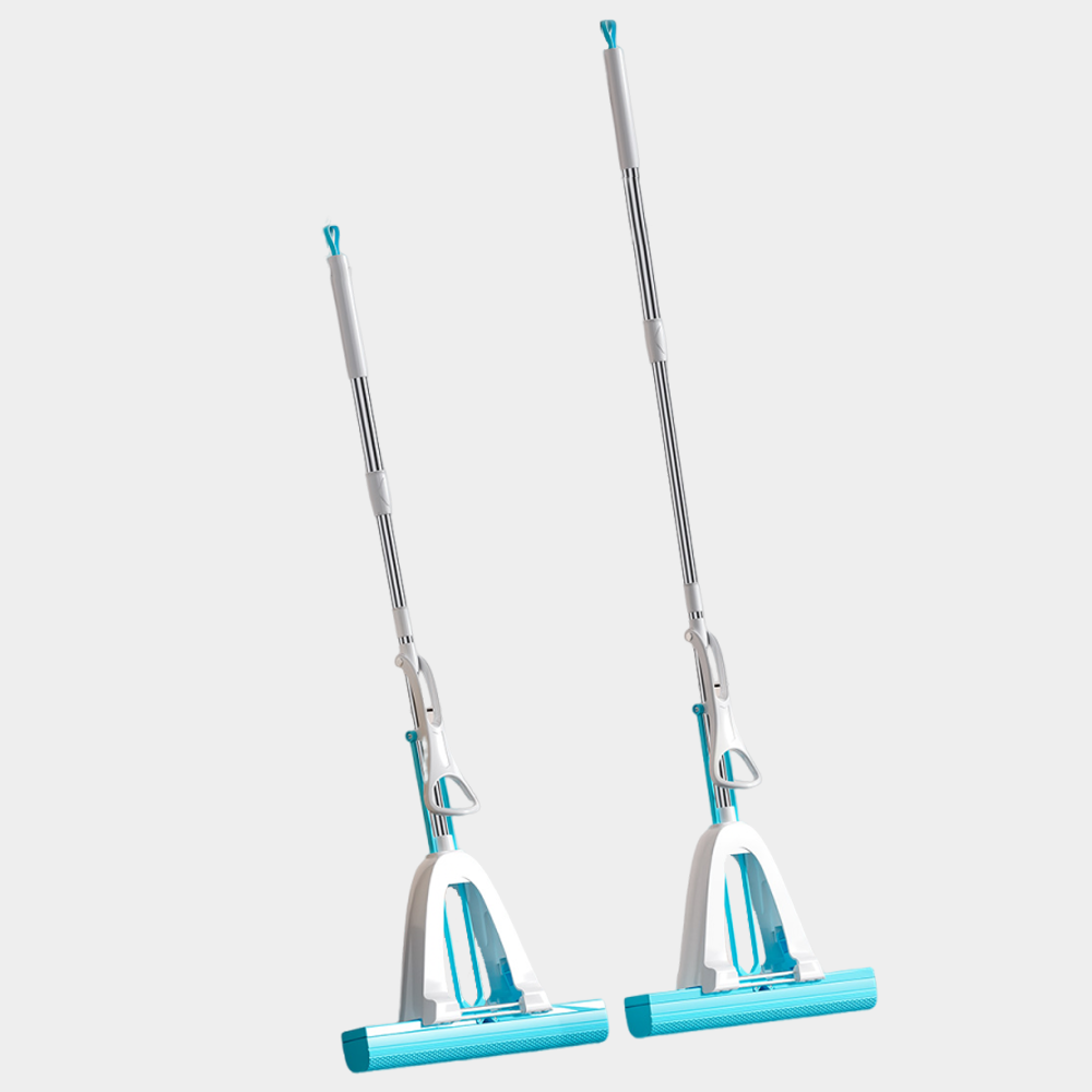 Absorbent Fish-Scale Design Corner Sponge Mop Household Items for All Kinds Floors Decontamination Folding Squeezing Extensible