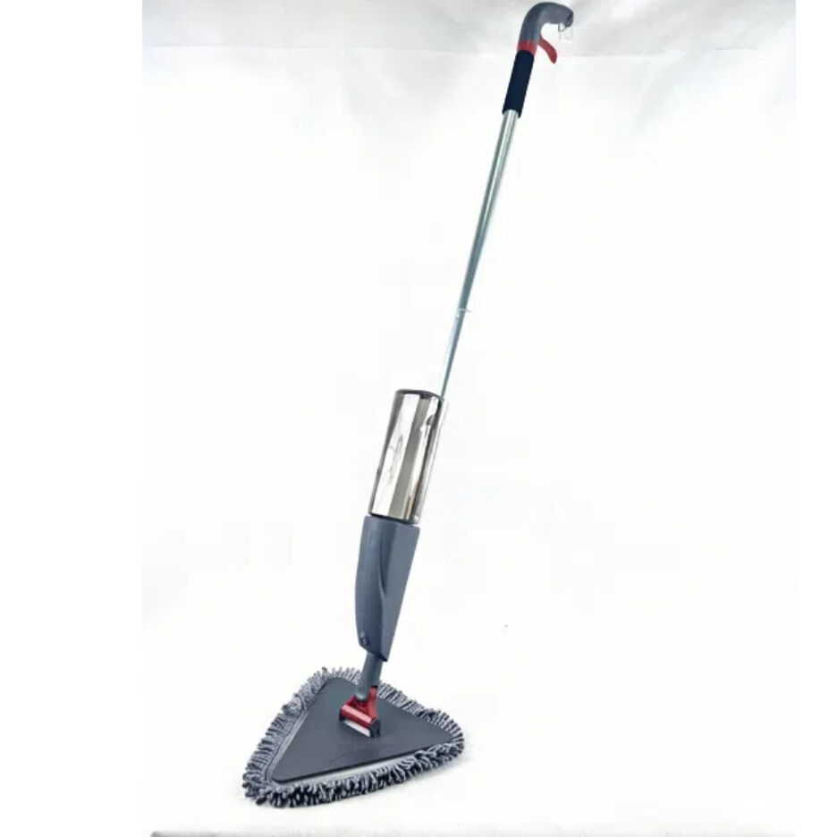 Superfine Fiber Triangular Water Spray Mop Household Floor Cleaning with Removable Detergent Magic Mop with No Dead Space