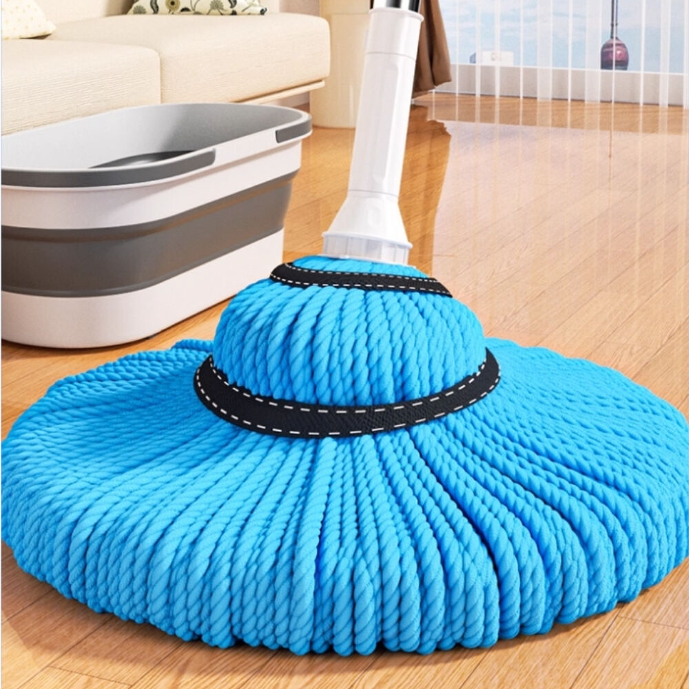 Ultra-Fine Fiber Cotton Thread Mop Head Water Absorbing Self Twisting Household Cleaning Metal Handle Factory Low-Priced Product