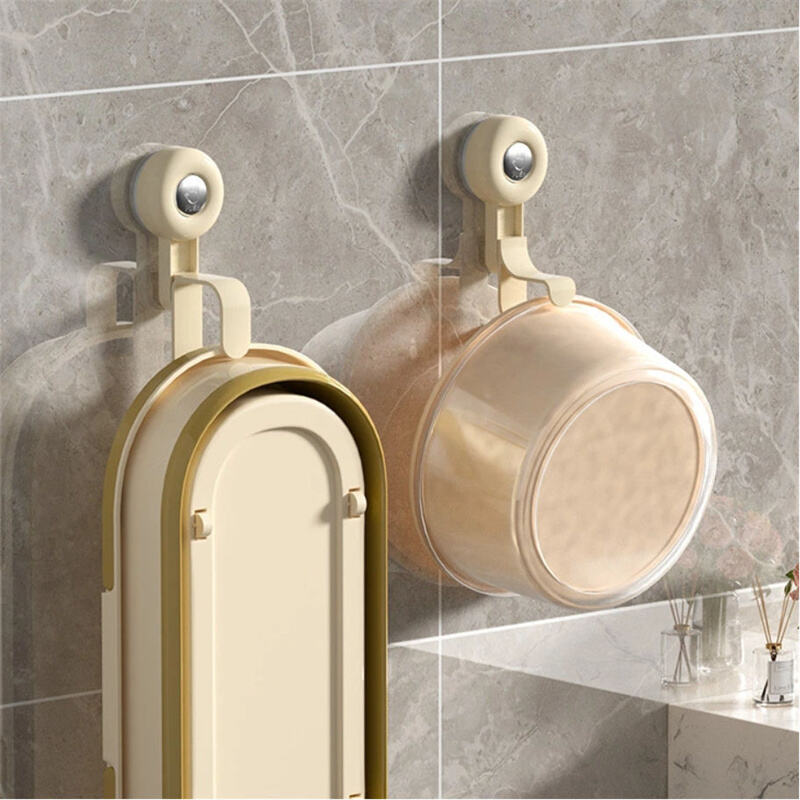 Multi Functional Wall Mounted Washbasin Drain Basket Storage Rack Nodrilling Trace Detachable Reusable Suction Cup Storage Hook