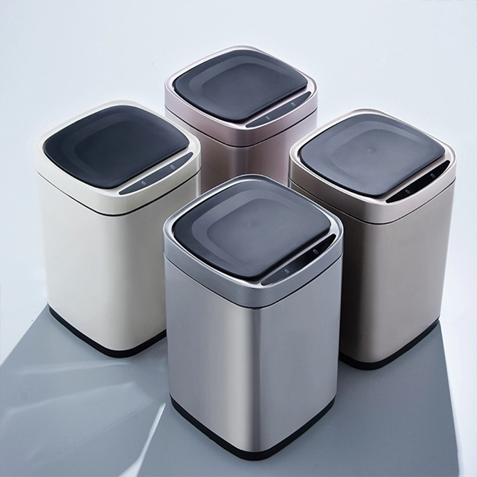 10L stainless steel intelligent contactless garbage bin