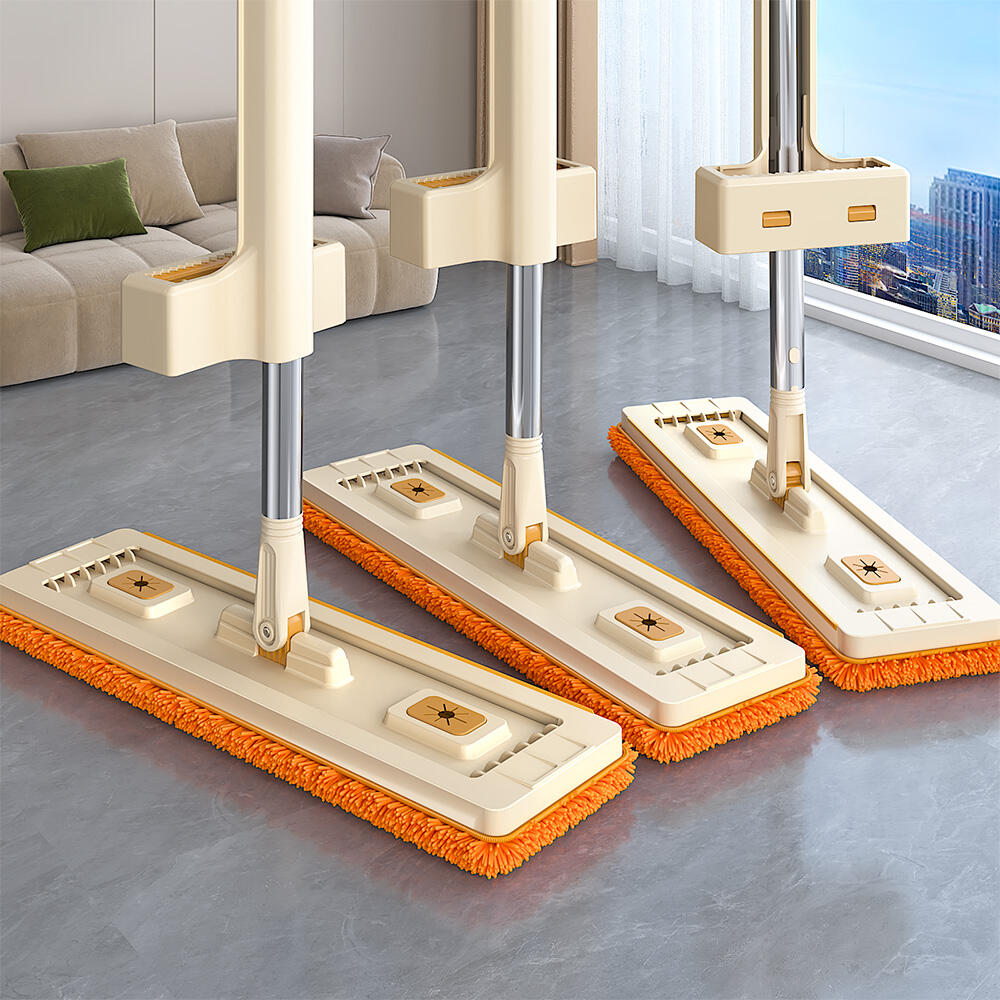 Ultra-Fine Fiber Telescopic Rotating Flat Chenille Absorbent Stainless Steel Self-Wringer High Durability Household Outdoor Mop