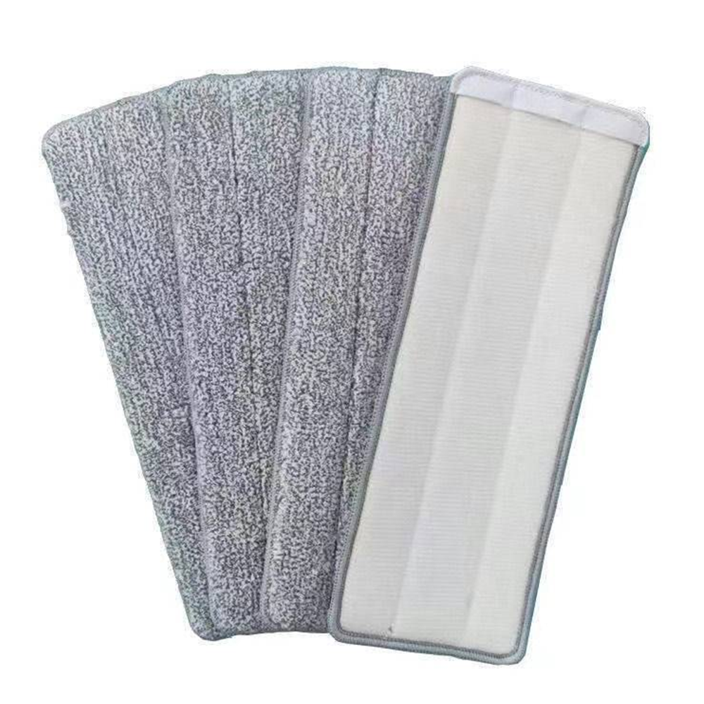 New Arrival Microfiber Rectangle Flat Mop Pad Electric Steam Mop Head Foldable Aluminum Handle Plastic Basket Self-Wringer