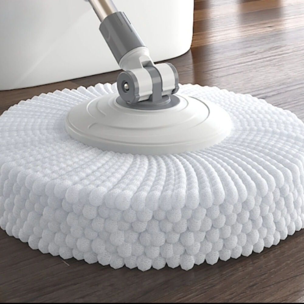 35cm Cotton Thread Replaceable Washable for Spin Mop Cloth Absorbent Circular Head Removable Home Cleaner Accessory Extensible