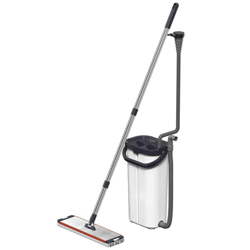 Automatic Microfiber Mop 360-Rotating Glass Cleaning Feature Connect Faucet Extensible Handle Dirty Water Separation Bucket Set