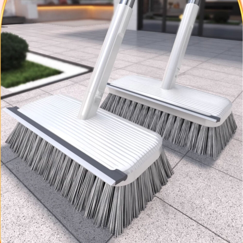 Household Cleaning Stainless Steel Wire Brush Floor Brush Courtyard Outdoor Swimming Pool Moss Long Handle Steel Scraper Brush