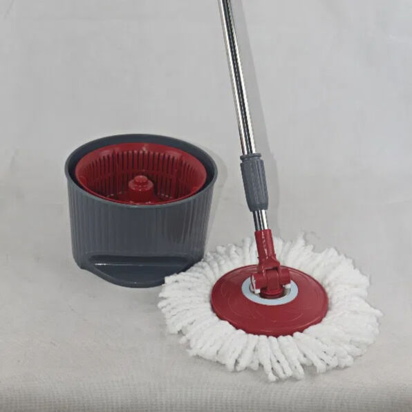 Ultra-Fine Fiber Magic Mop with Metal Handle Household Cleaning's Magical Drainage Basket Easy-to-Squeeze Set