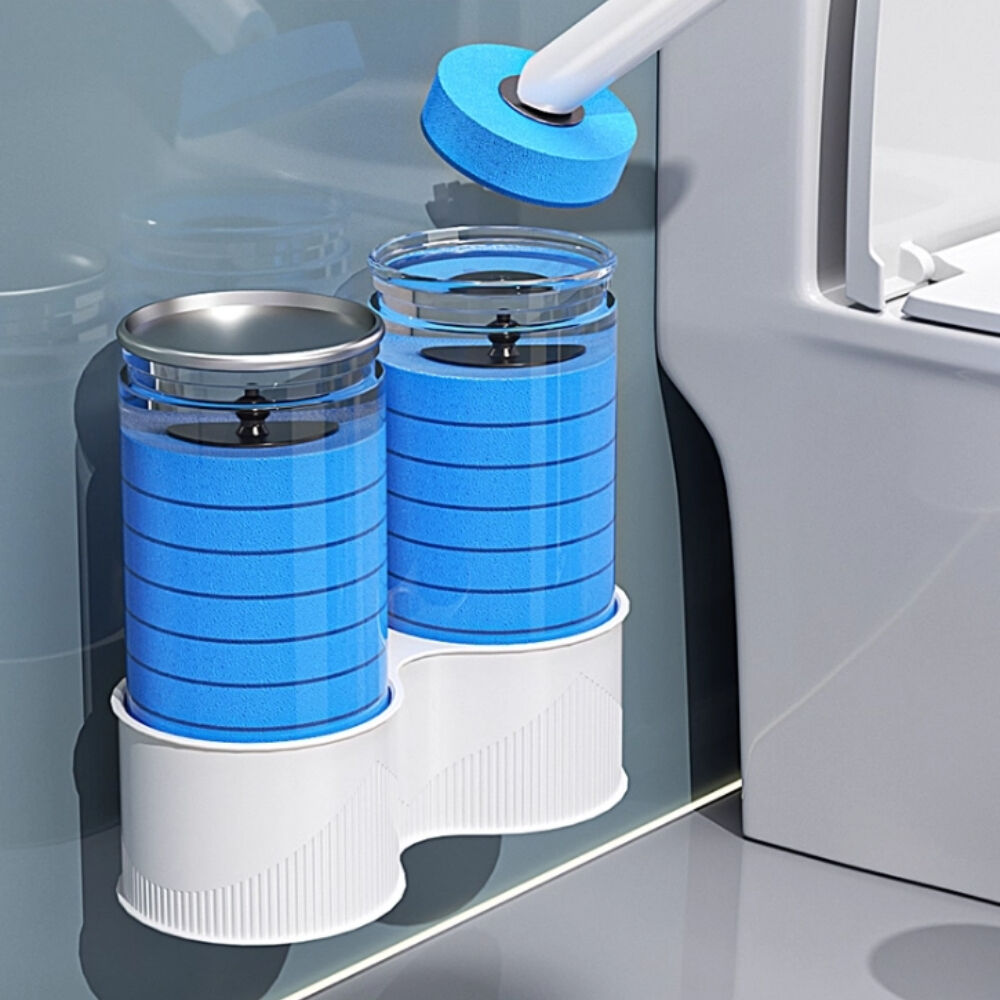 Disposable Toilet Brush with Long Handle Hanging on the Wall Non-contact Dead Angle Free Comes Cleaning Dissolve Toilet Cleaning