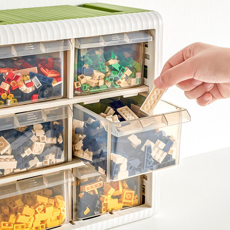 Small plastic combination storage cabinet
